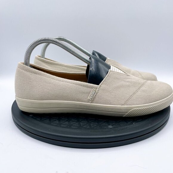 Hotter Laurel Women's beige Flats slip on sneakers women's shoes size 8.5 - Picture 10 of 11